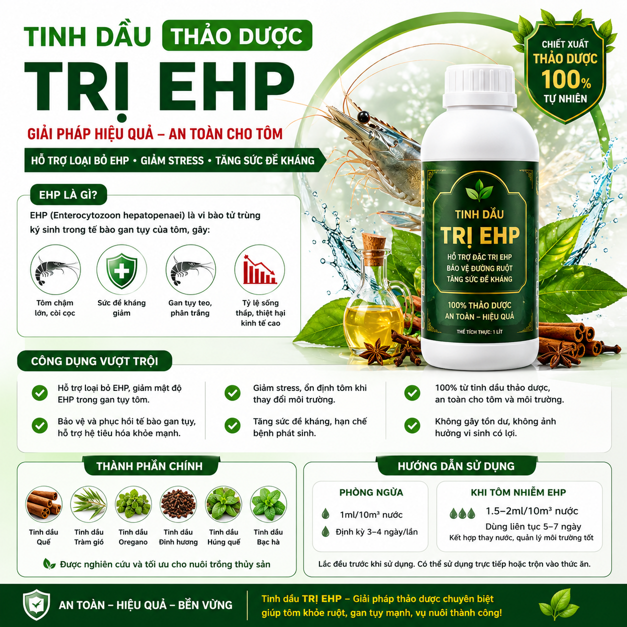 TINH DẦU ĐẶC TRỊ EHP